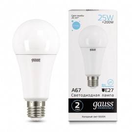 Լամպ Gauss LED Elementary A67/70 25W E27 6500K 2150lm (5106)