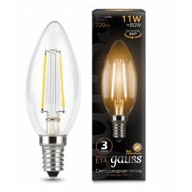 Gauss LED լամպ E14 11W 2700K Ֆիլամենտ մոմ 720Lm 005592