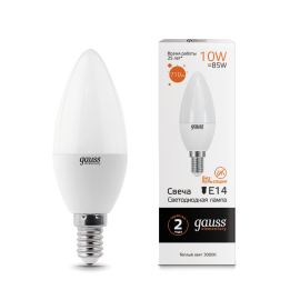 Լամպ Gauss LED Elementary Candle 10W E14 3000K 710 (5102)