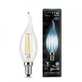 Gauss LED լամպ E14 11W 4100K Ֆիլամենտ մոմ/ծիծակ 750Lm /005595